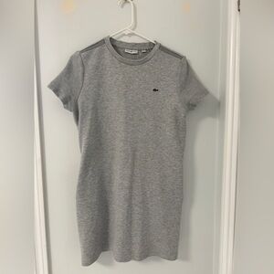 Lacoste Gray Short Sleeve Dress